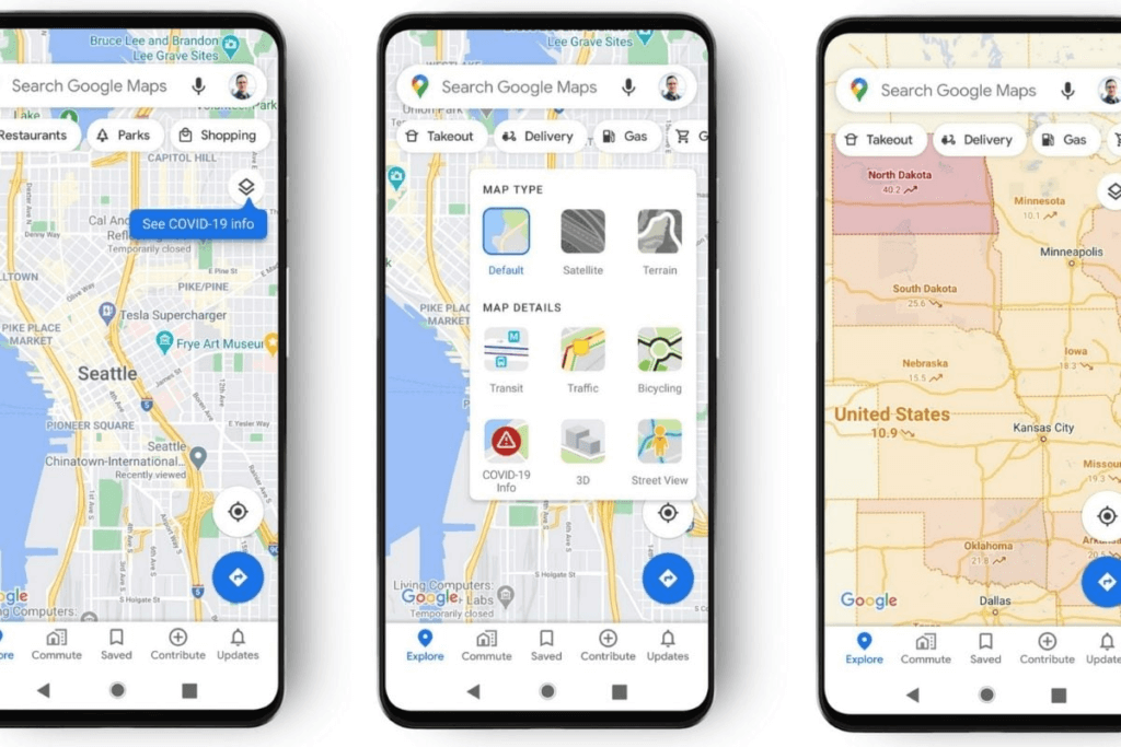 Google Maps Covid